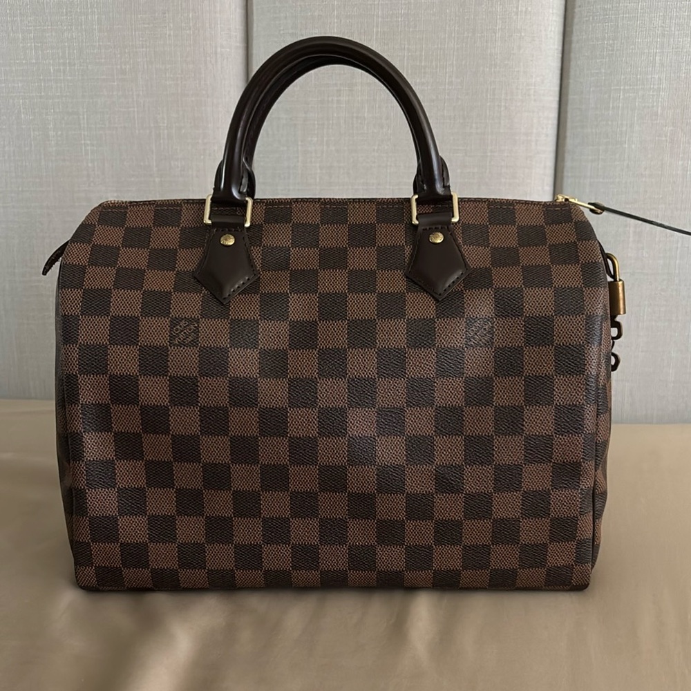 LV Damier Ebene Speedy 30 Handbag